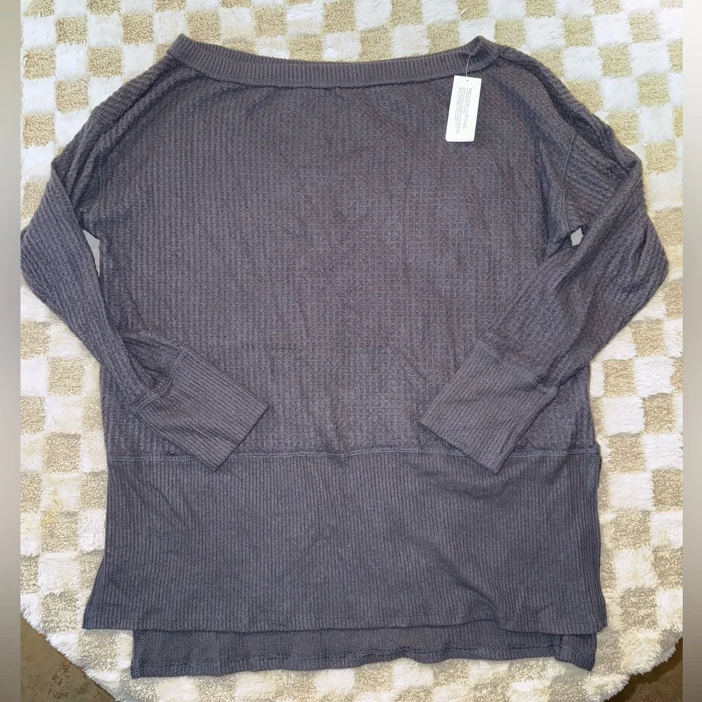 American Eagle Outfitters Charcoal Long Sleeve Top oversized‎ new